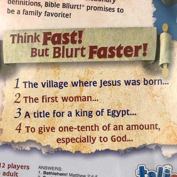 Bible Blurt Board Game - Picture 7 of 13